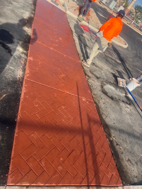 Stamped Concrete Installation