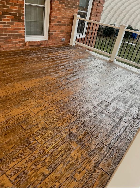 Stamped Concrete Installation
