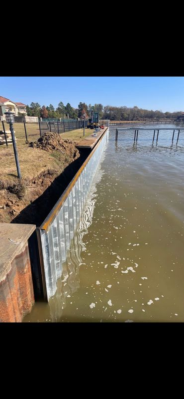 Lake Retaining walls