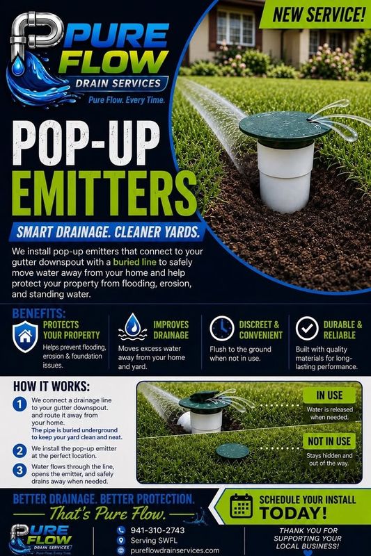 Pop-Up Drainage Emitters