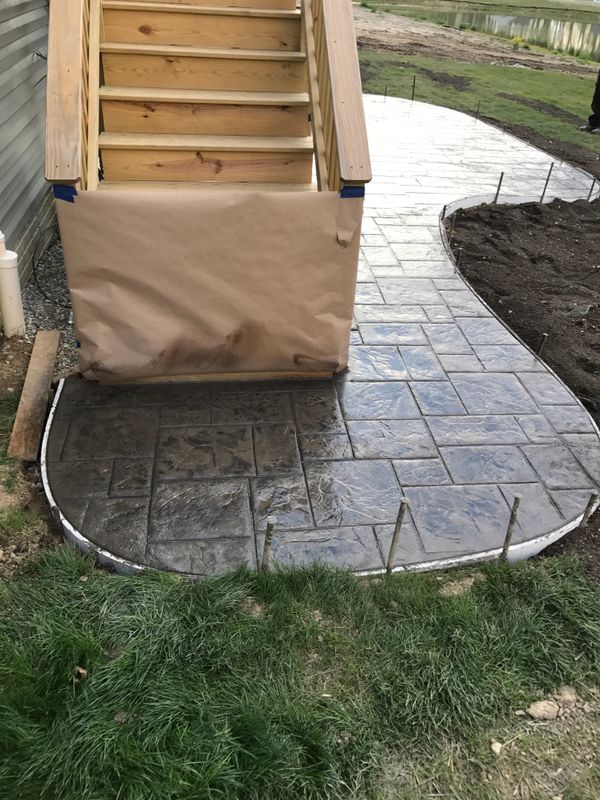 Stamped Concrete Installation