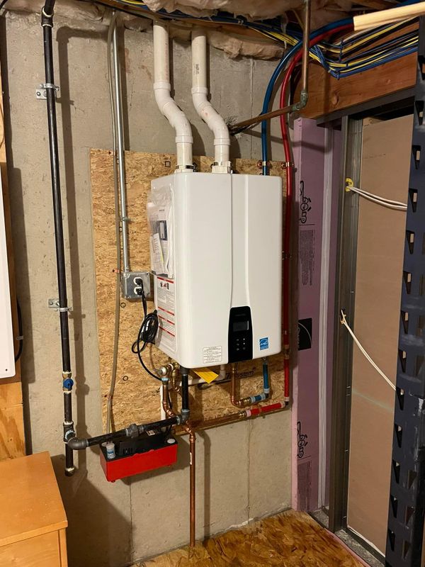On Demand High Effiency Water Heater Installation