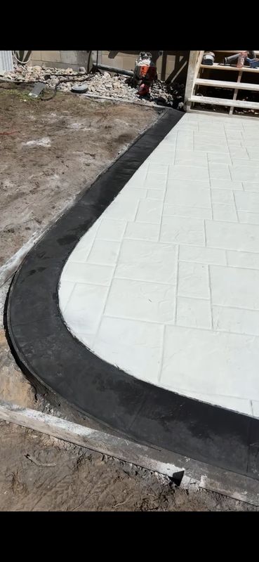Stamped Concrete Installation