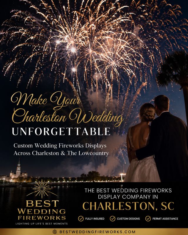 Charleston, SC Wedding Fireworks Displays | Best Wedding Fireworks