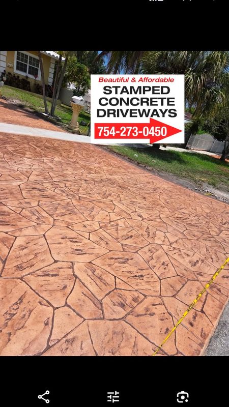Stamped Concrete Installation