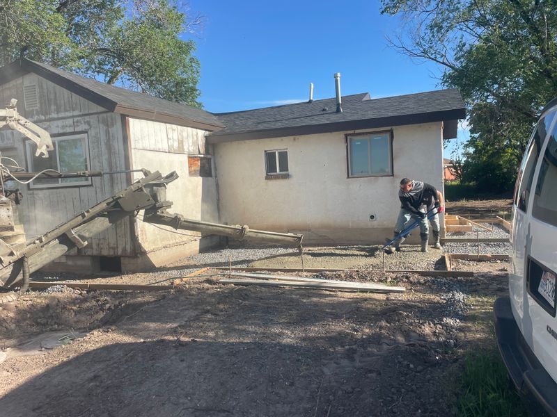 Fresh Concrete mixed and poured on site
