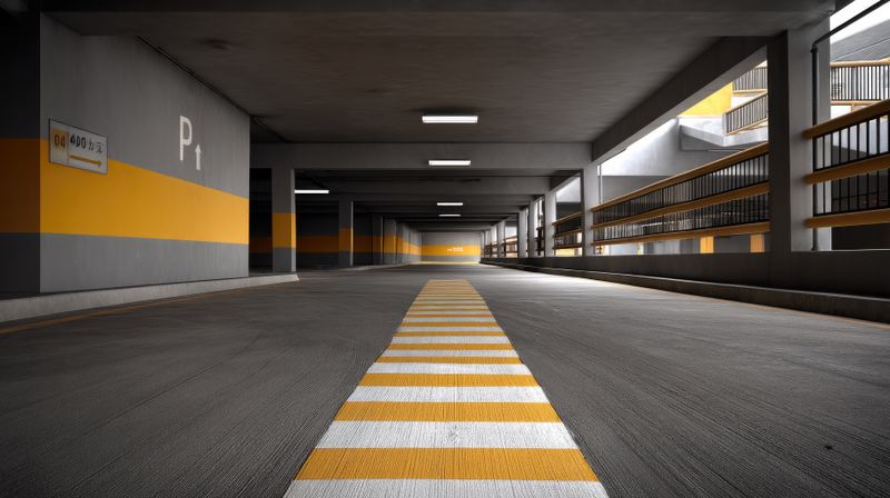 Indoor Ramp Striping