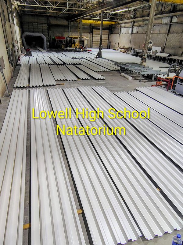 Lowell High School Natatorium Roof Panels