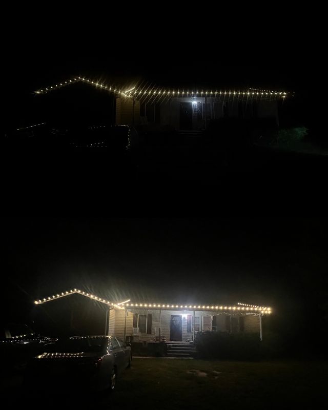 Illuminate Your Home's Beauty with Honey Exterior Services: Exceptional Pressure Washing and Holiday Lighting Transformation