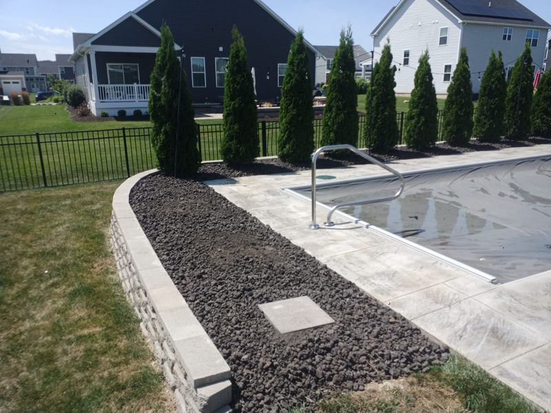 Mulch and Rock Installation