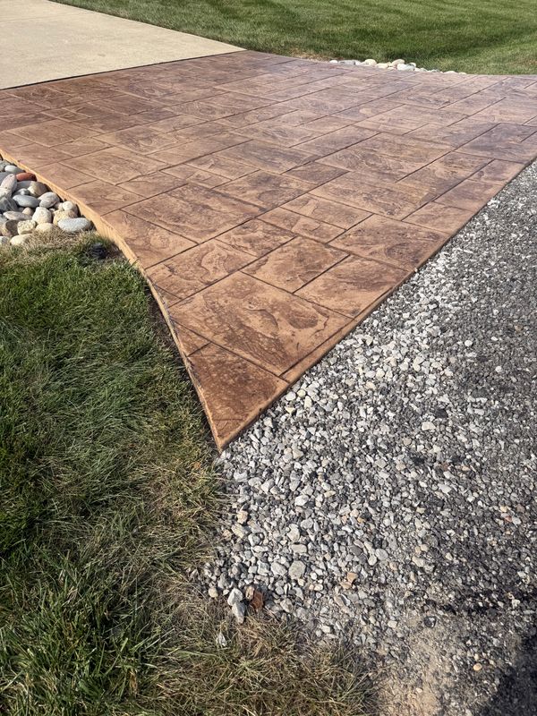 Stamped Concrete Installation