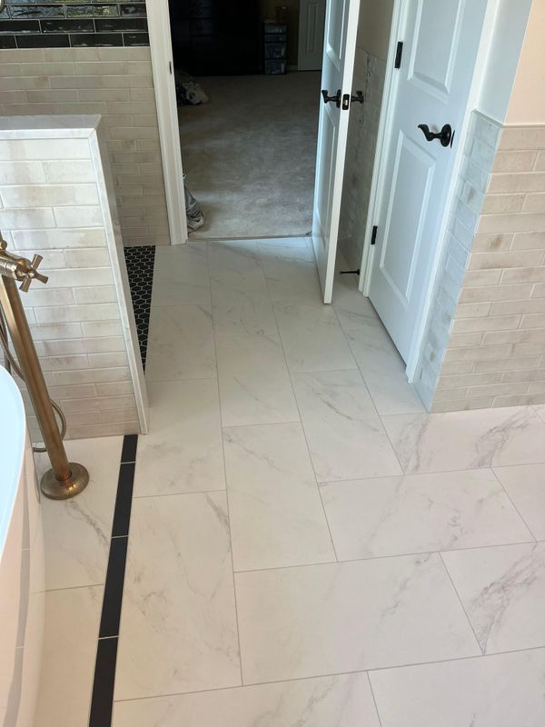 Tile installation
