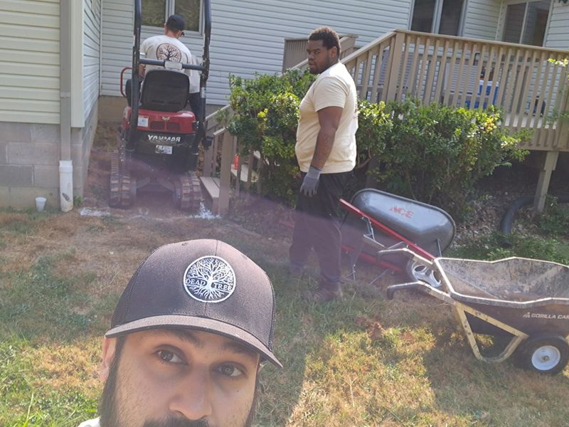 Concrete pad and Grill Hut