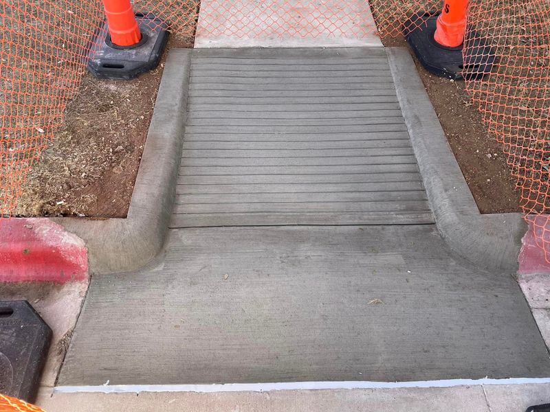 Commercial ADA Ramps, Sidewalk, Parking Bollards w/Signage, Curb/Gutter, Parking Lot Repair