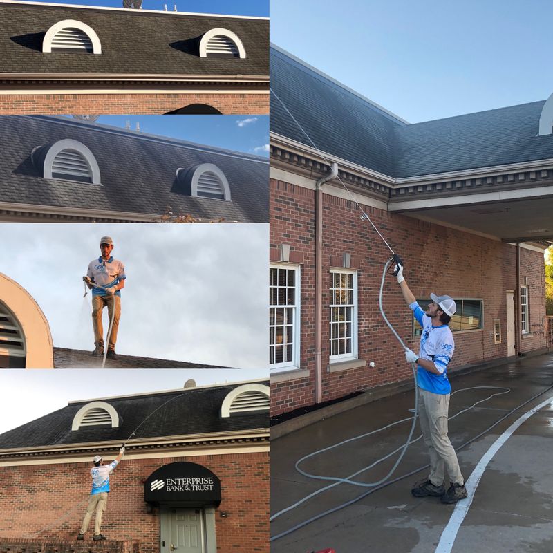 Transformative Clean: See2it Clean's Comprehensive Pressure Washing and Window Cleaning for Enterprise Bank and Trust in Greater St. Louis