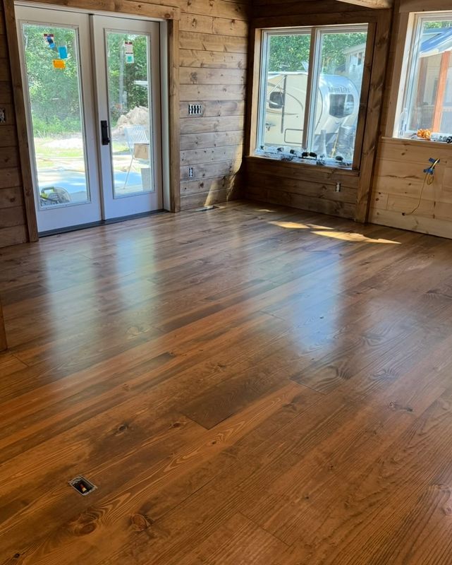 Pine Flooring Refinish