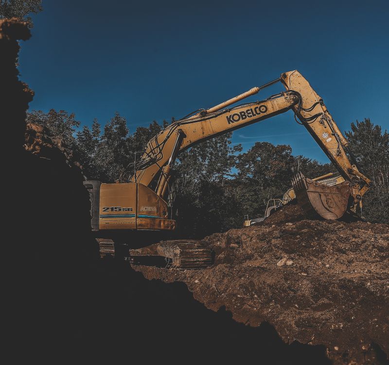 Carving a Pond into a Mountain Side