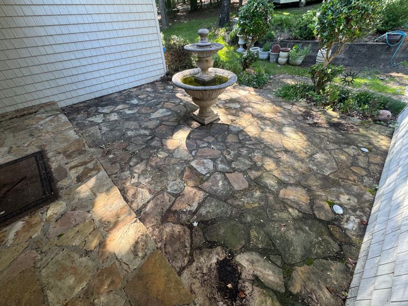 Revitalize Your Outdoor Oasis: Stunning Patio Transformation by Lake Murray Soft Wash LLC