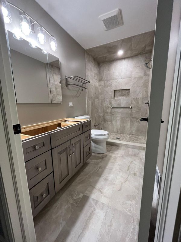 Tile installation