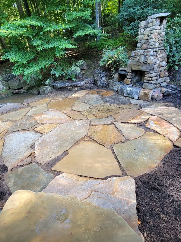 Stone work and walk ways