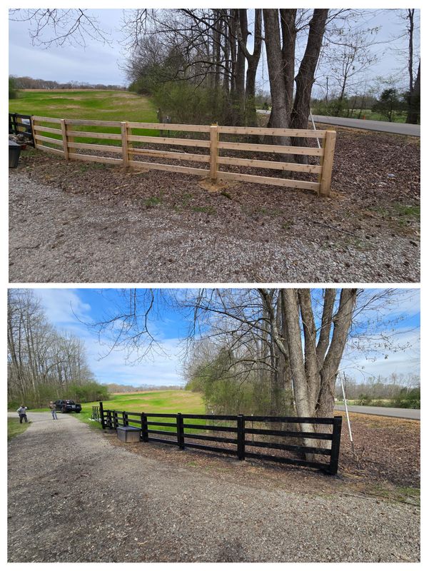 Fence Staining