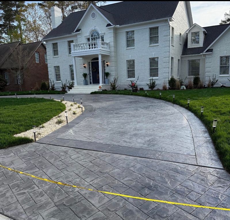 Stamped Concrete Installation