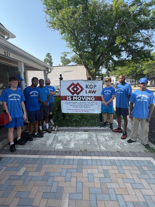 Seamless Relocation for KGP Law: Movers & Trucks Inc. Ensures a Smooth Transition in Plymouth