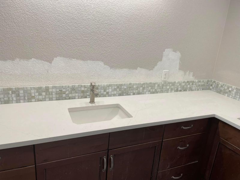 Backsplash Install 
