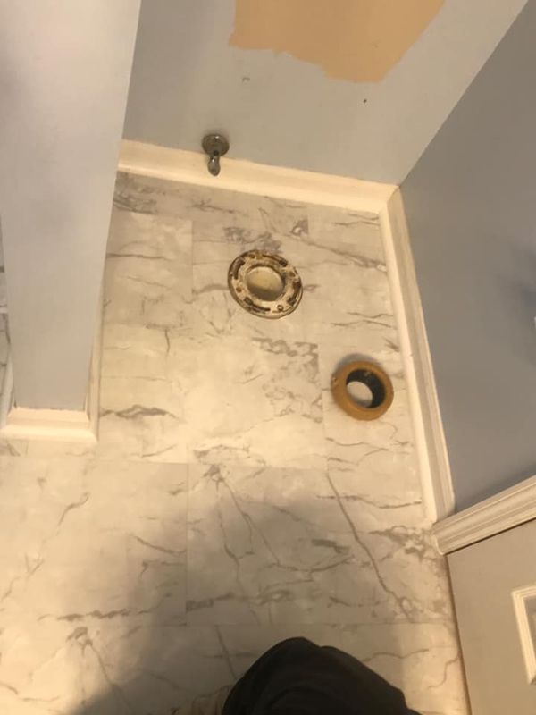 Bathroom Cabinets, Trim, and Door
