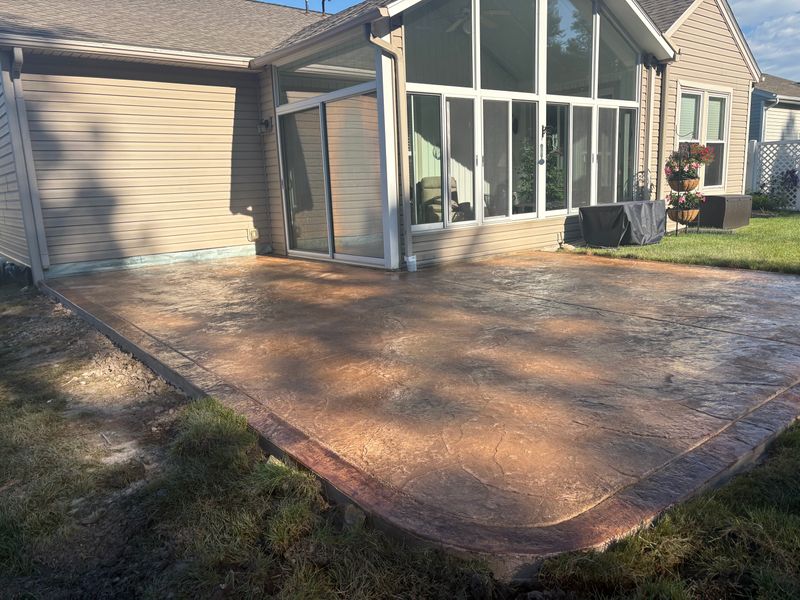 Stamped Concrete Installation