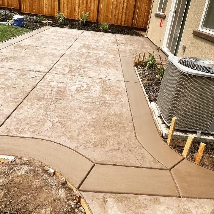 Stamped Concrete Installation