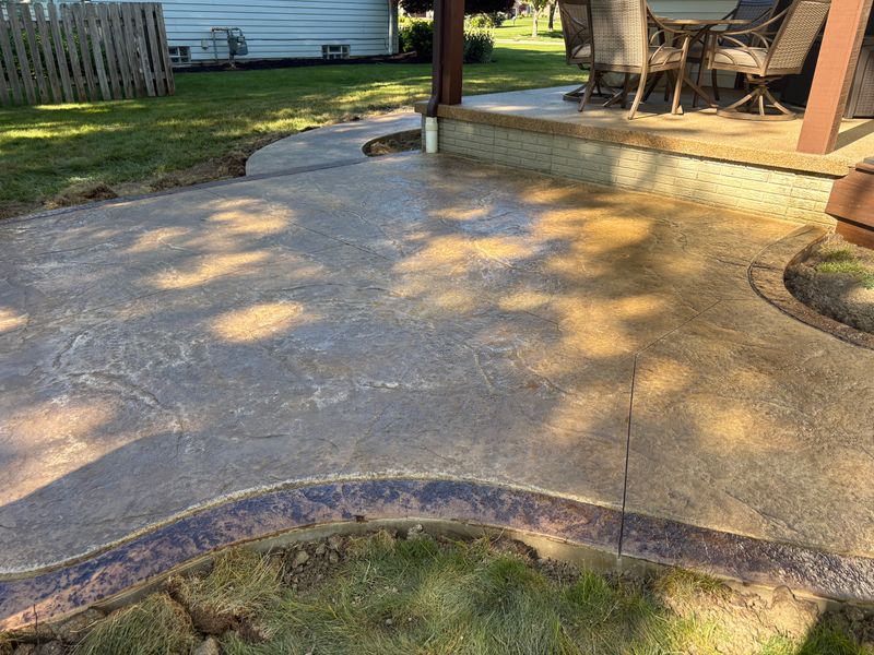Stamped Concrete Installation