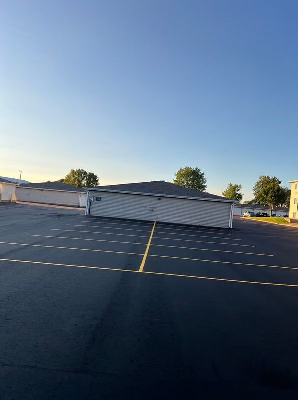 New Parking Lot Striping