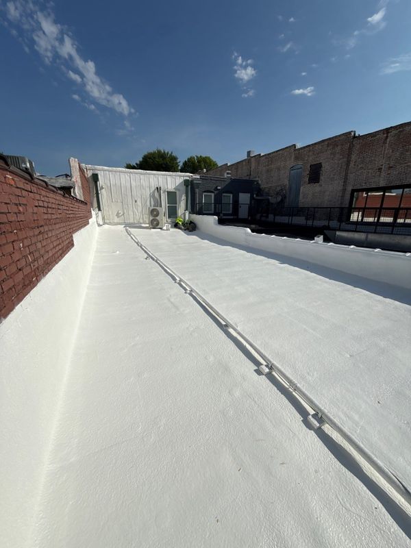 Commercial SPF Roofing Install