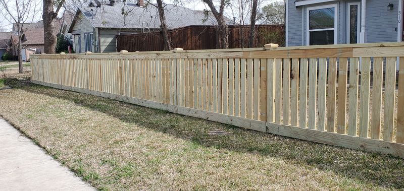 Charming Custom Front Yard Fence