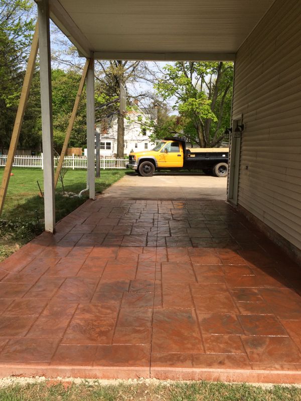 Stamped Concrete Installation