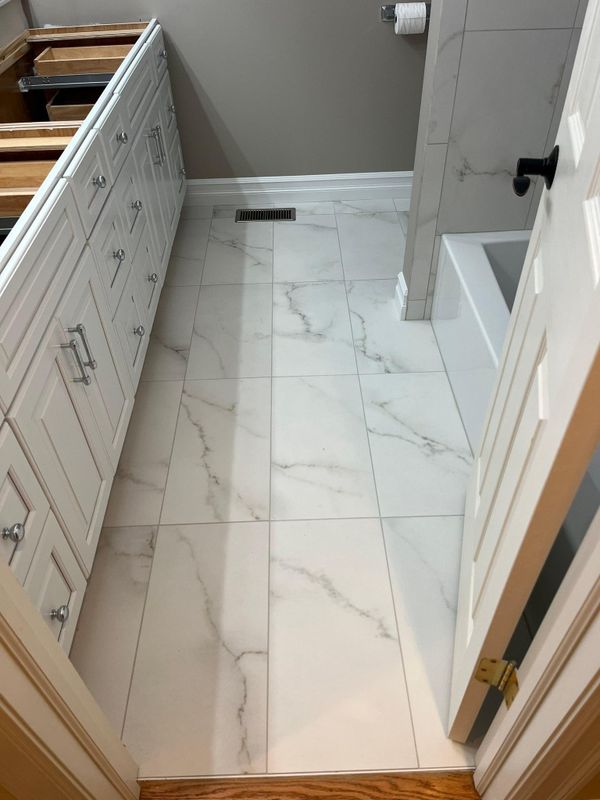 Tile installation