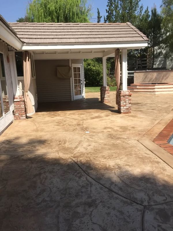 Stamped Concrete Installation