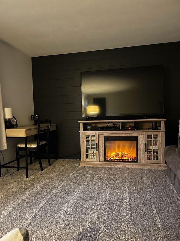 Shiplap Wall and Living Room Transformation in Minooka, IL