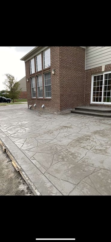 Stamped Concrete Installation