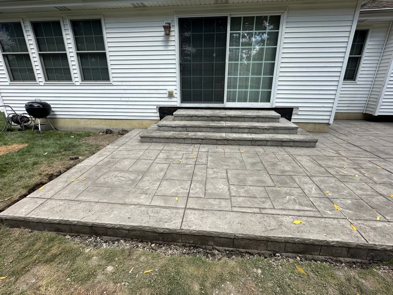 Stamped Concrete Installation