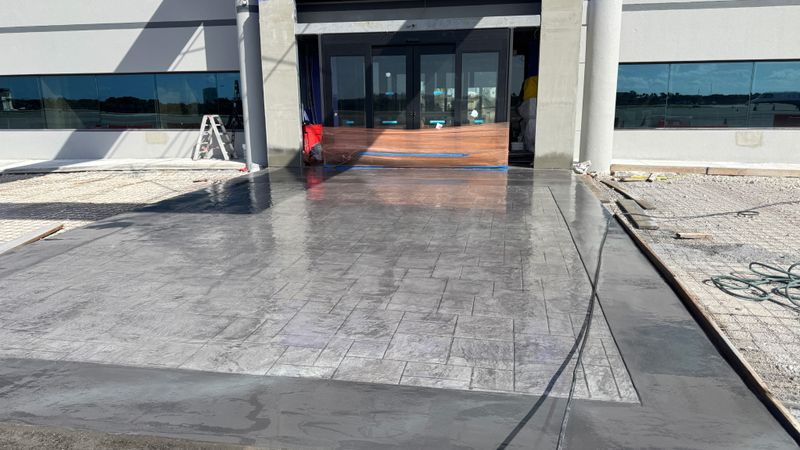 Stamped Concrete Installation