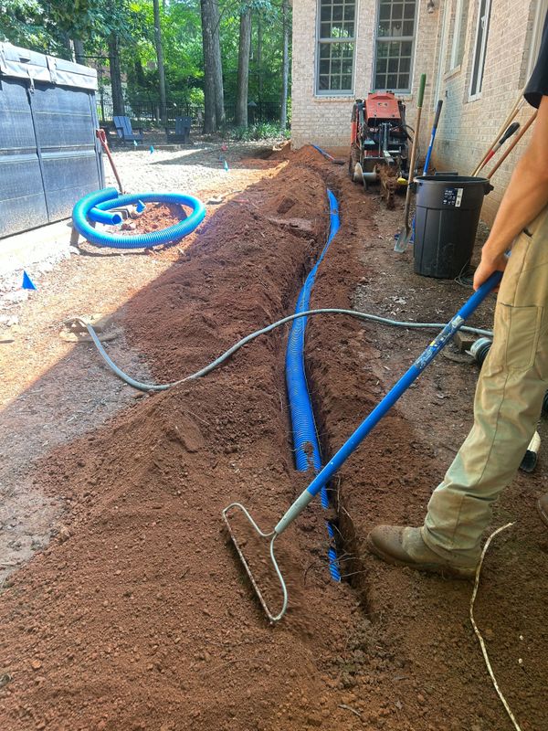 Lawn Drainage - Charlotte, NC