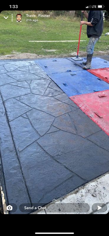 Stamped Concrete Installation
