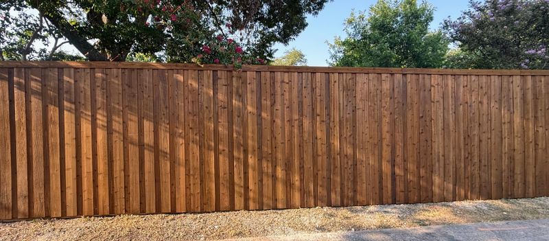 Custom 8-Foot Cedar Board-on-Board Privacy Fence Installation