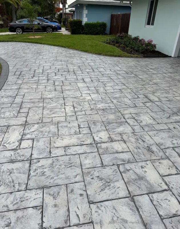 Stamped Concrete Installation