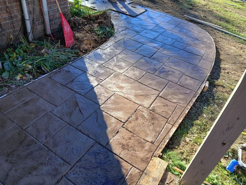 Stamped Concrete Installation