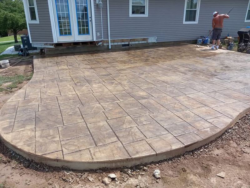Stamped Concrete Installation