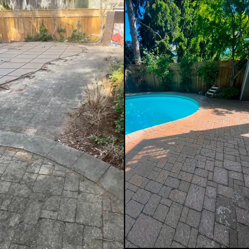 Interlock Pressure Washing & Re-Sanding