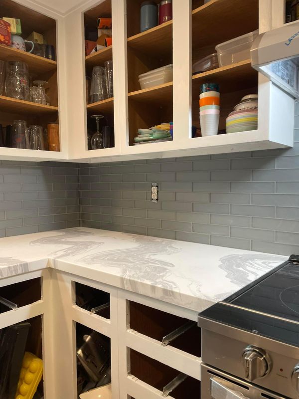 Backsplash Install 
